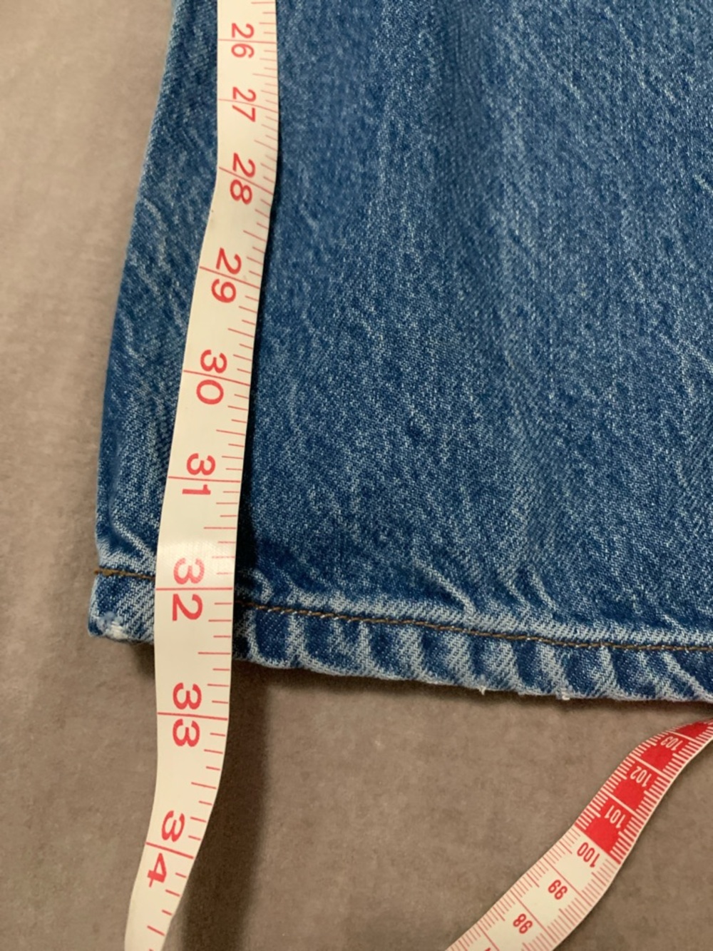 Reformation Women Jeans High Rise Blue Button-Fly - Picture 7 of 7